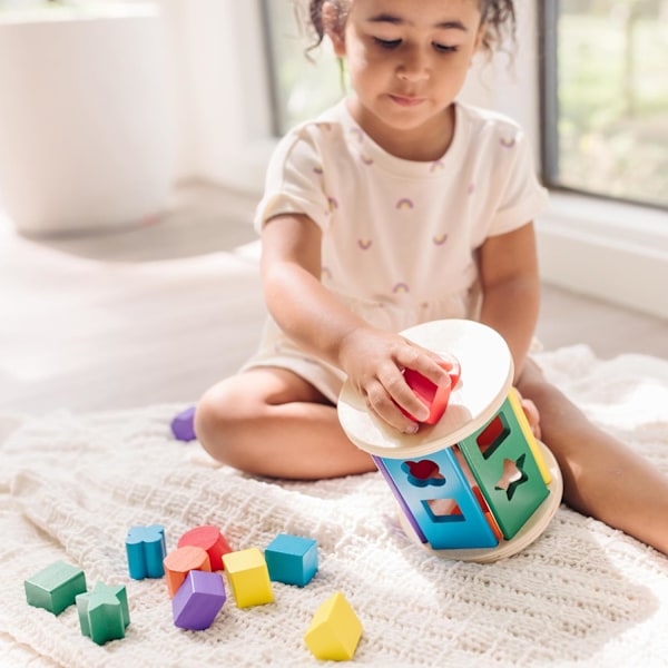Melissa & Doug Match and Roll FormSorter - Klassisk Träleksak