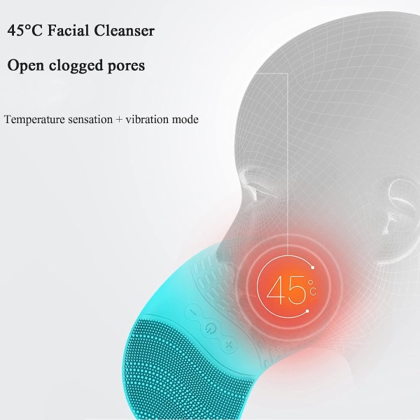 Ansiktsrengöringsborste Elektrisk silikon Ansiktsrengöring djuprengöring
