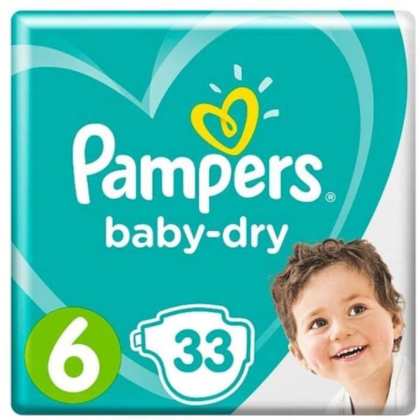 Pampers bleer, størrelse 6: 15+ kg - Pakke med 33 - 81663648