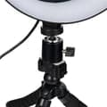 Selfie lampe/Ringlys (26 cm) med fleksibelt stativ