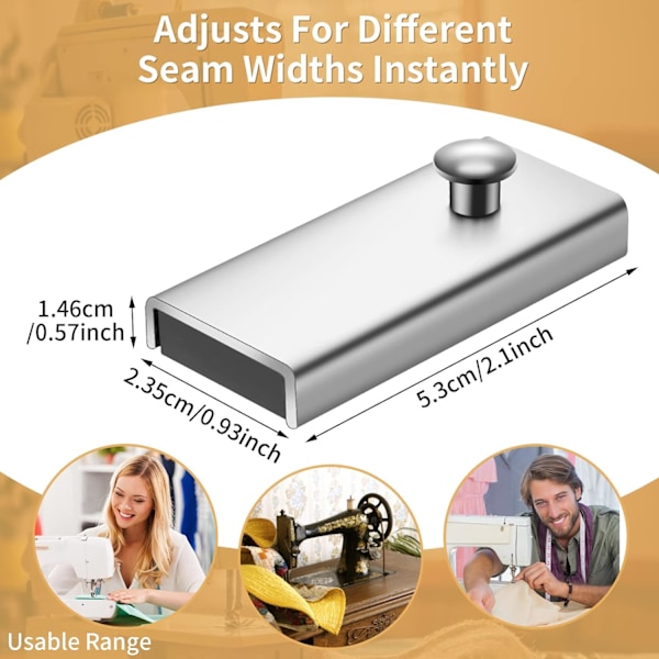 2 kpl magneettisia ompeluohjaimia, metallisia ompelukoneen lisätarvikkeita