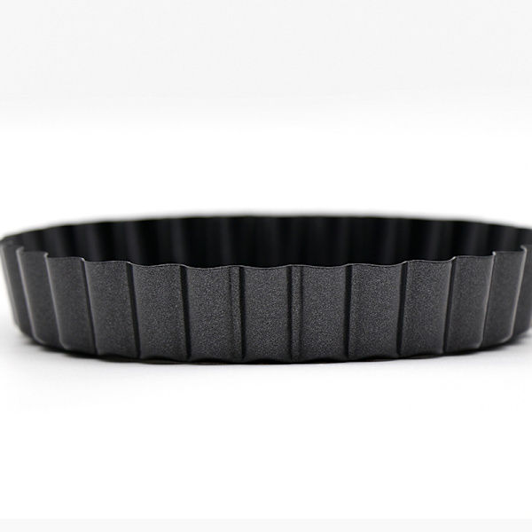 4 riflet tarteforme, 10,5 cm diameter, professionel kulstofstål
