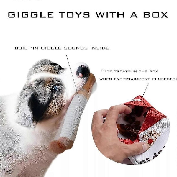 Interaktiivinen Giggles Stick -koiran lelu, savuke-lelu, nariseva sikari-lelu