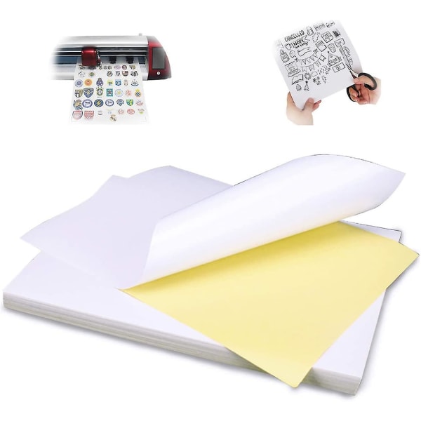 Home office supplies Label printing paper A4 Matte self-adhesive white 80 sheets--