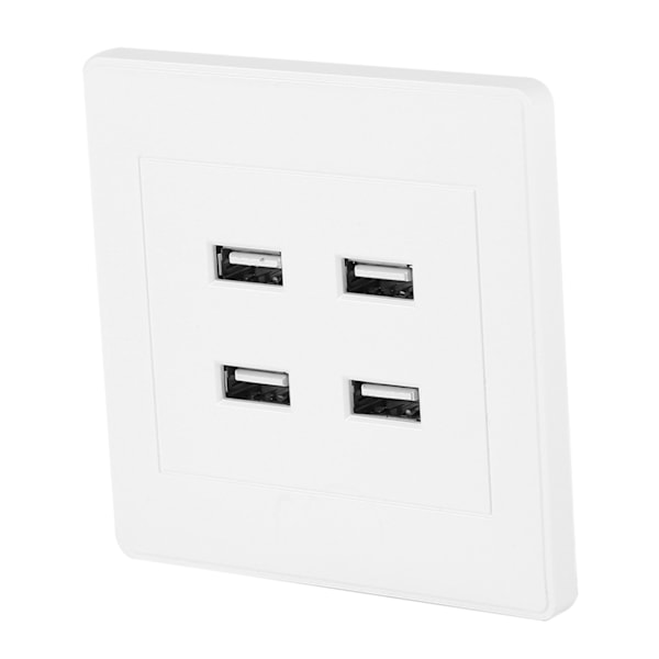 USB-porter DC 5V Hjemmekontor Veggmontert Stikkontakt Lader Uttak (110~250V) 0.1