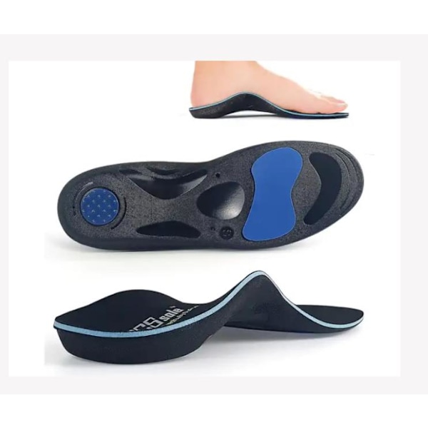 High Arch Orthopedic Insoles, Comfortable Sports Insoles for Flat Feet, Heel Spurs, Foot Pain, Foot Valgus, Over Pronation