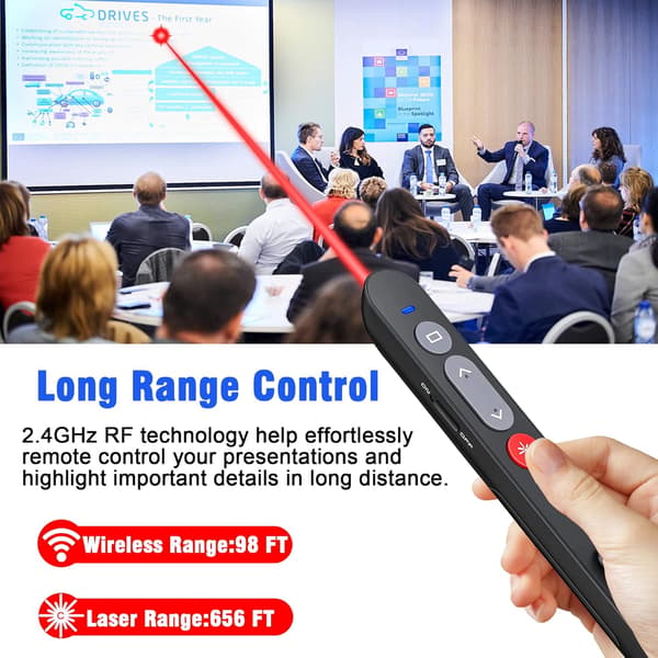 Presentationsklicker för Powerpoint, Powerpoint Clicker Trådlös Presenter Clicker