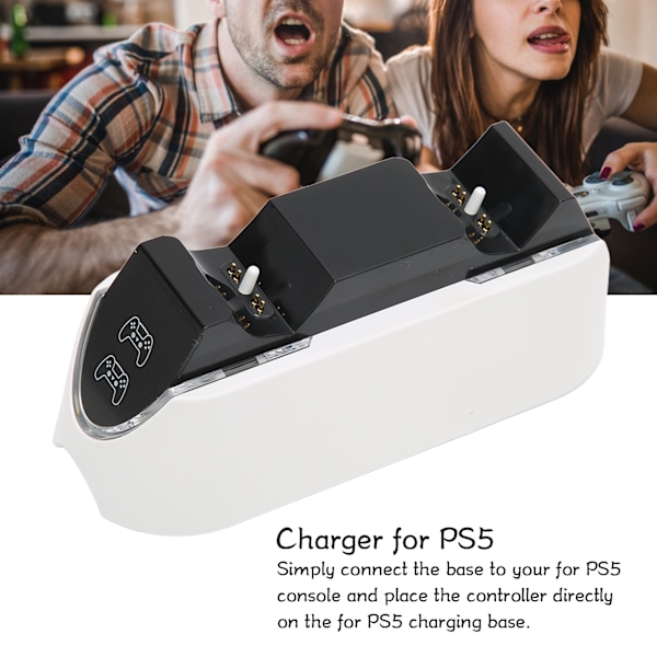 GP5‑1520 PS5 Laddningsstation Snabbladdning Dockningsstation för PS5-handkontroller med LED-indikator