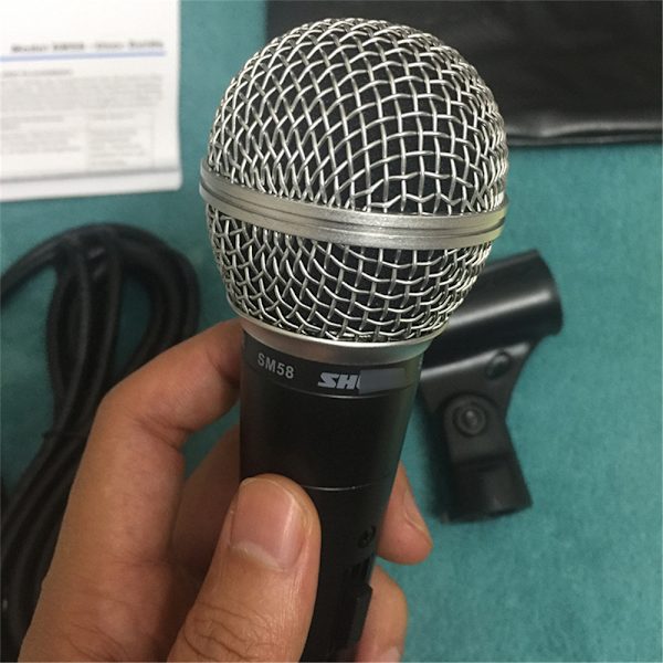 Shure SM58 Dynamisk Vokal Mikrofon Kablet Mikrofon Med On/Off Knap Med Kabel Helt Ny