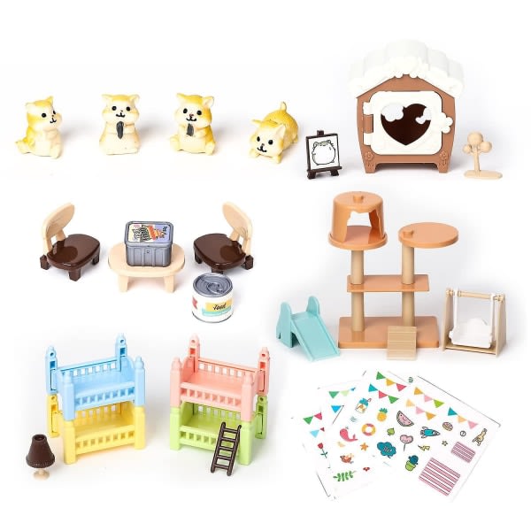 Leksaker för husdjur Leksaker Hamsterfigurer Lekset Leksaksvård Rollspel Pedagogiska leksaker