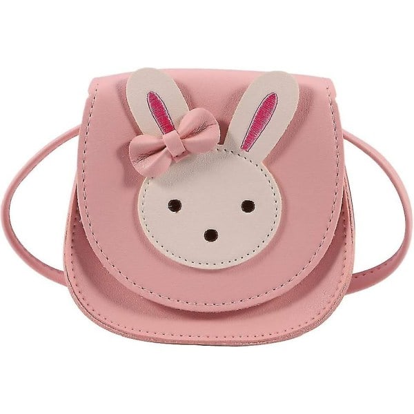 Piger En Skulder Crossbody Taske Kanin Pu Læder Taske Børn Pengepung (Pink)(t-0-g)[GKS]