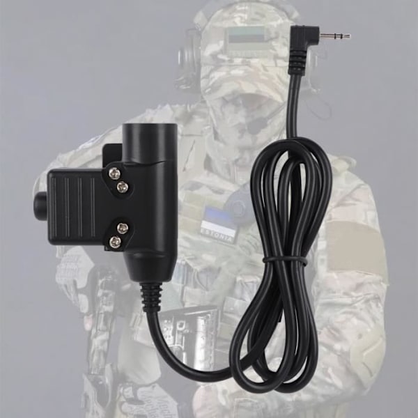 BEL-7423055168984 Radio PTT PTT-kabel, 2,5 mm enkelt hull PTT-kabel, multifunksjonell PTT Walkie Talkie, for Radio Walkie Talkie,