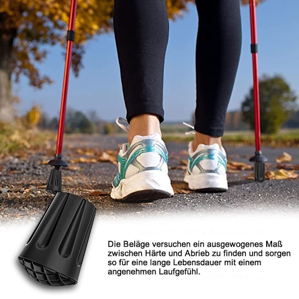 Tillbehör för vandringsstavar - halkfria gummifötter【GKS】