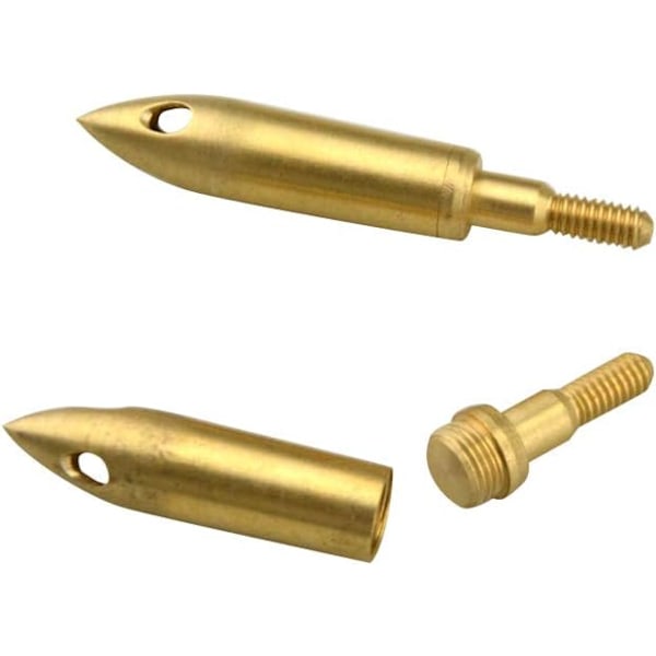 stk 125 Grain Kobber Bue Vissel Tips Signal Pilspisser Bueskyting Vissel Pilspisser for Armbrøst og Compoundbue【GKS】