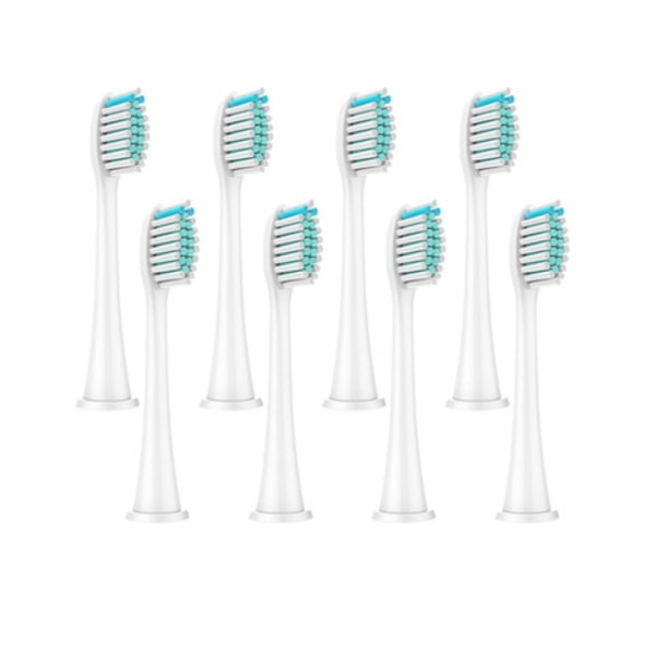 8 kappaleen vaihtopäät Philips Sonicare Series 3, 6, 9 -sarjoihin White White
