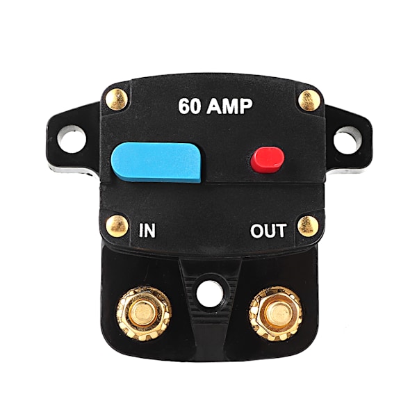 12V 60A Bil Stereo Kretsbryter Manuell Reset Sikringsholder