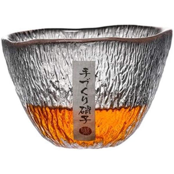 Tesett i regndråpekopp, hamret glass tekopp, mesterkopp, husholdningsartikler, te