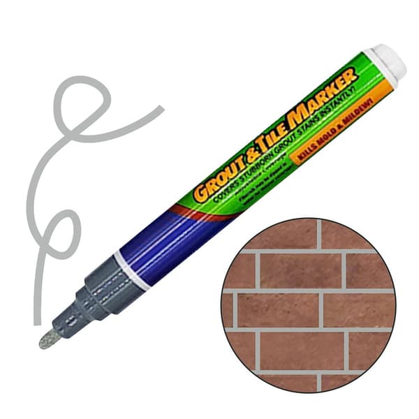 Fliserpenn for Grout-Restaurering GRÅ white