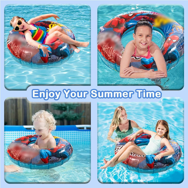 Svømmering til børn, gummiringe pool floats, oppustelig ring til børn sommer pool strandfest til 2-5 årige børn sommer strand vandlegetøj B