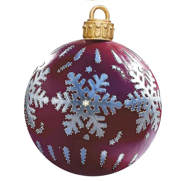 Stor oppustelig julekugle i PVC, julepynt 2