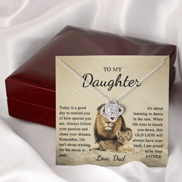 Halsband till min vackra dotter, Alla hjärtans dag-present till dotter