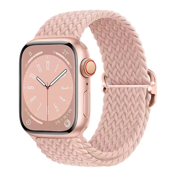 Flätad ögla för Apple Watch Rem 44mm 40mm 45mm 41mm 42mm 38mm 49mm Elastiskt Solo armband iWatch series 9 se 7 5 6 Ultra2 Band 14.coral 14.coral 38mm 40mm 41mm