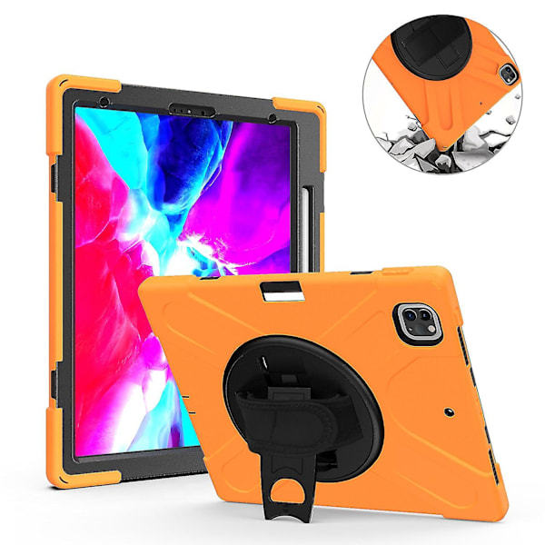 Pencil Case for iPad Pro 12.9 tommer med Håndstropp, Justerbart Stativ, Kamerabeskyttelse