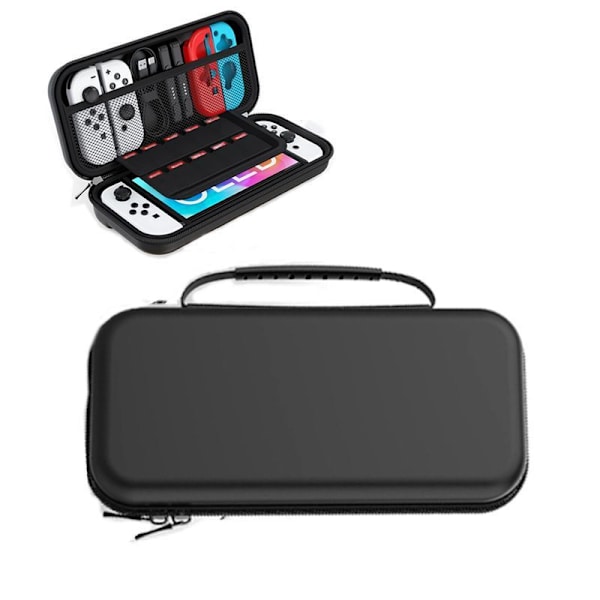 Switch OLED Förvaringsväska Nintendo Spelkonsol Skyddsfodral Switch Portabel Förvaringsväska Black Handbag