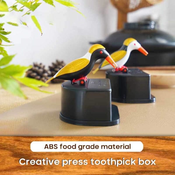 Automatisk Fågel Tandpetare Dispenser, Automatisk Fågel Tandpetare Press Tandpetare Box