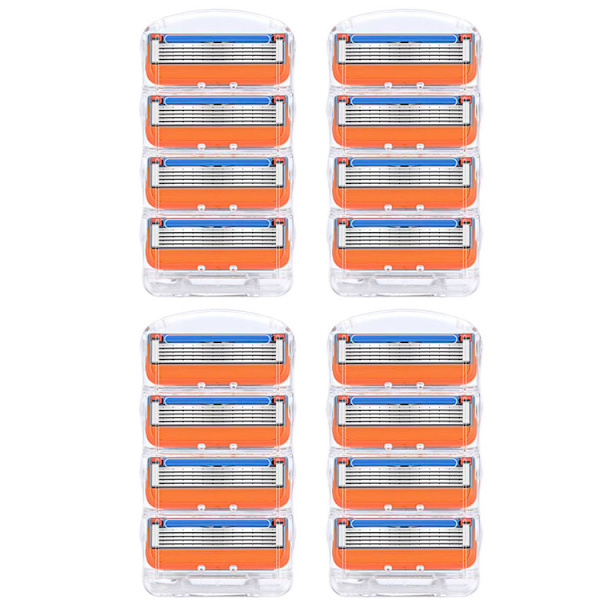 4 - 52 Pack Rakblad för Män, Fusion 5 Kompatibla Blad 16 packs