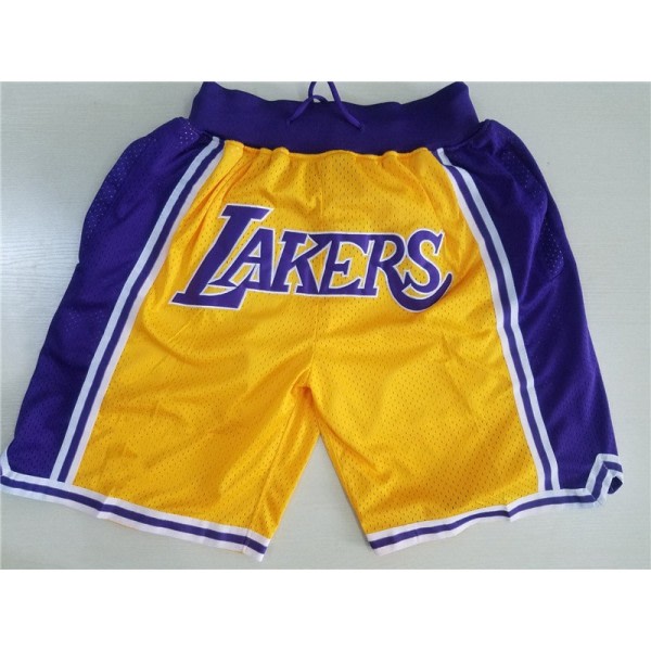 Sportfantast herr Basket City Player Present med ficka Mesh Shorts Casual Quick Dry Shorts gul—XL
