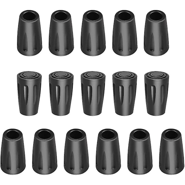 16 gummipropper til vandrestave