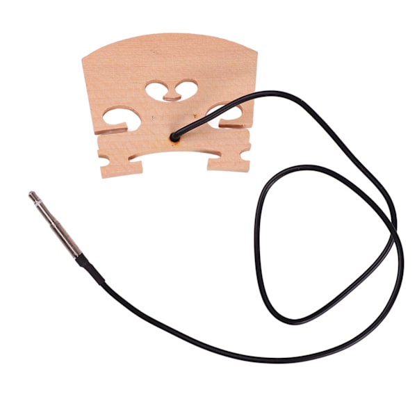 Trä 4/4 Violin Stall med Internt Monterad Piezo Pickup Hög Känslighet Violin Lönn Stall