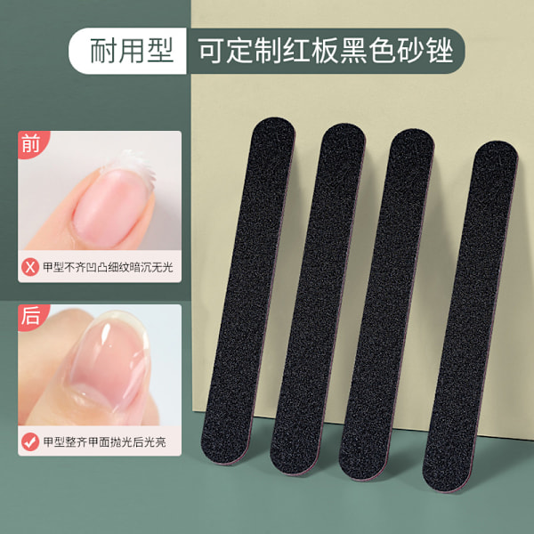 Smukdoo Nagelfilsset, 12 st Professionella Nagelfils Dubbelsidiga Smärgelbrädor