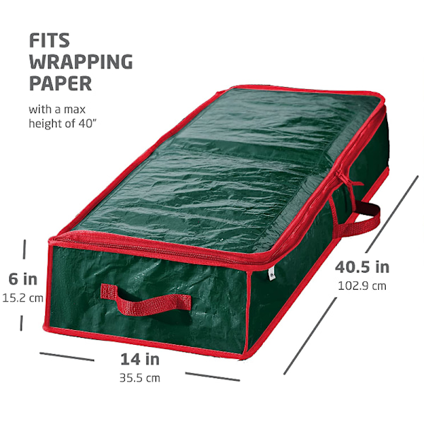 Oppbevaringspose for julegavepapir green