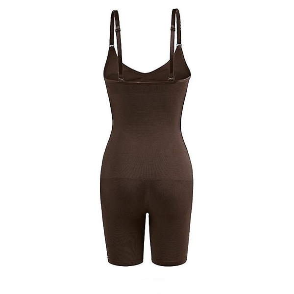 Damsömlösa Shapewear Magkontroll Body Shaper Bekväm för kvinnor under klänning COFFEE XXL XXXL