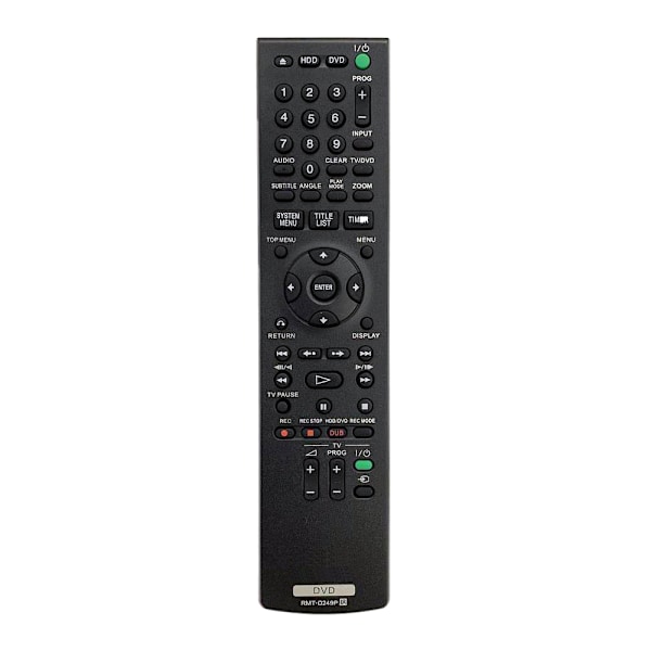 RMT-D249P Fjernbetjening til Sony DVD RDR-DC205 RDR-ATAT200 RDR-HX680 RDR-HX785 RDR-HX980 RMT-D224P RMT-D240A