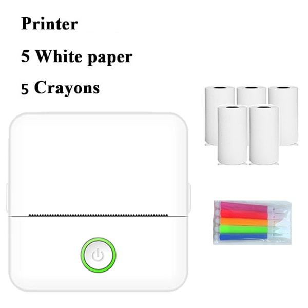 Bærbar Mini Studenter Fejl Lomme Printer Foto Bluetooth Termisk Lille Printer