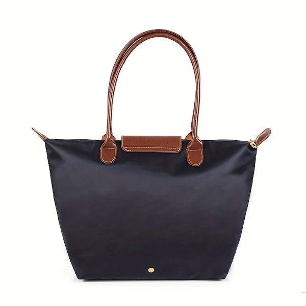 Vanntett Nylon Dumpling Håndveske Vesker Kvinner Tote Bag Damer Stor Kapasitet Håndveske for Reise Foldbar Casual Skulderveske Kaffe Kaffe M Coffee