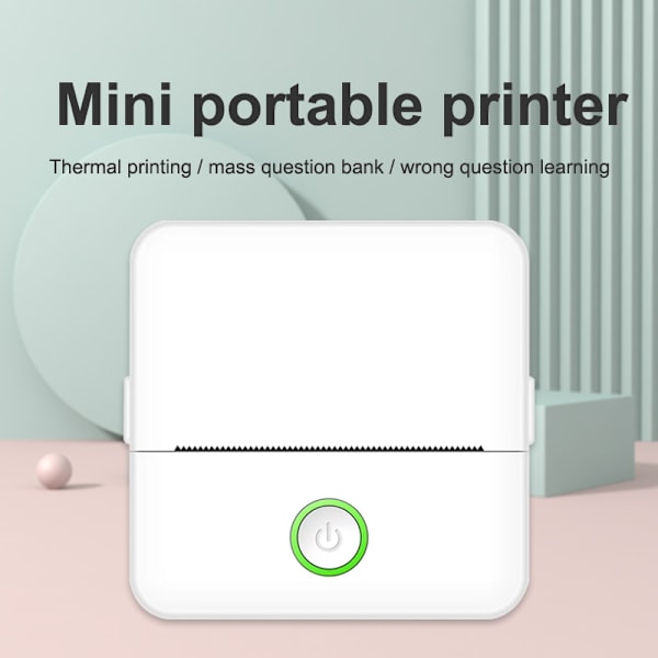 Bærbar Mini Studenter Fejl Lomme Printer Foto Bluetooth Termisk Lille Printer