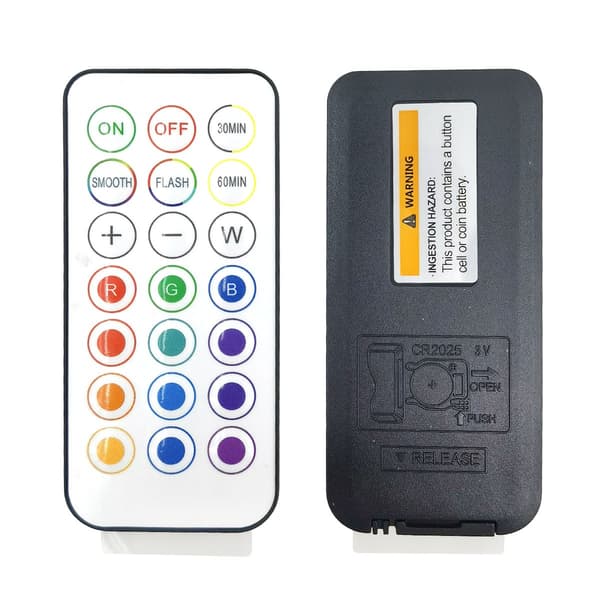 LED spotlights 13 färger dimmer fjärrkontroll 6-pack 6-Pack 351