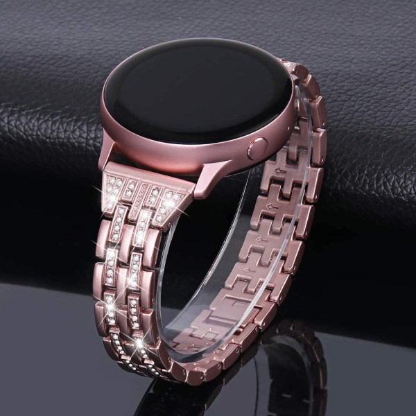 Dam Flickor Snygga band Kompatibel med Lämplig för Galaxy Watch 4/Active 2 metall diamantarmband 20/22mm rem
