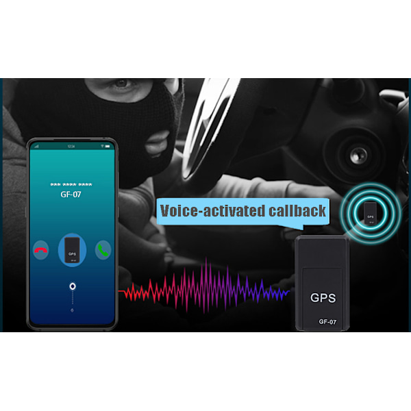 Mini GPS Bilspårare Inspelare GPS Locator GPS Smart Magnetisk Spårare för Fordons-/Personalpositioneringssystem Locator