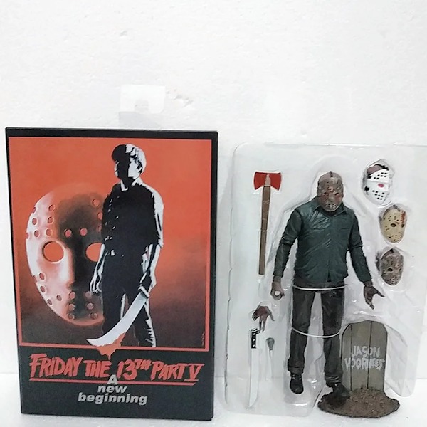 NECA Friday The 13th Figur Leksaker Freddy Jason Voorhees Blod Actionfigur Jason Samlarobjekt Modell Jul Halloween Gåvor No. 3