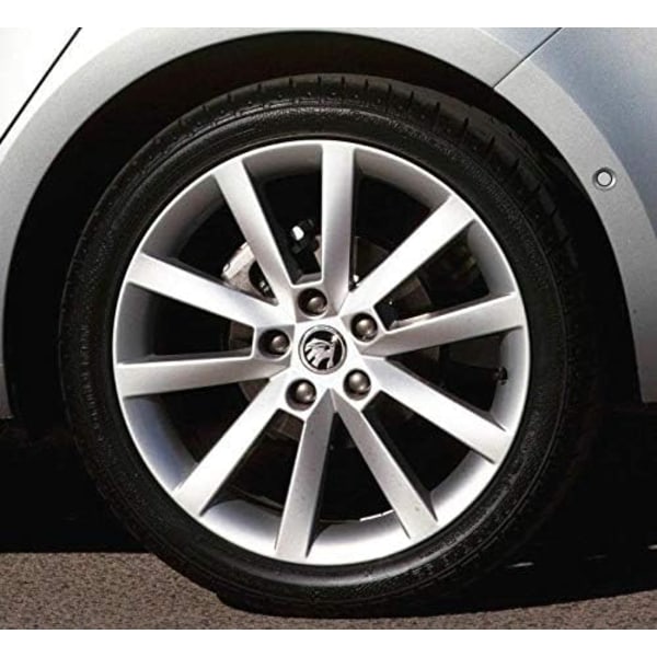 Sæt med 4 sorte hjulkapsler til Skoda 56 mm til Fabia, Octavia, Superb