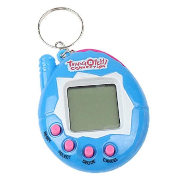 Tamagotchi Elektronisk Cyber ​​​​Husdjursleksak Virtuellt Spel Nyckelring{GKS} Blue