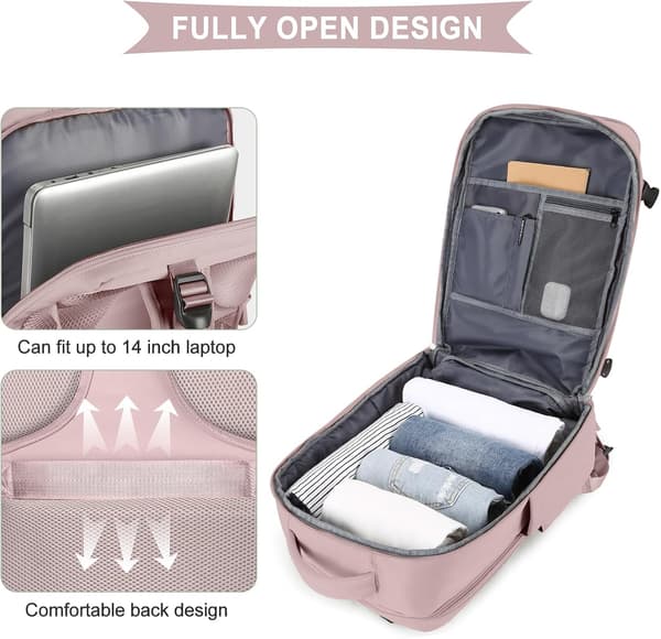 Reiseveske Organizer Sett - Din Perfekte Pakkehjelp Small light pink