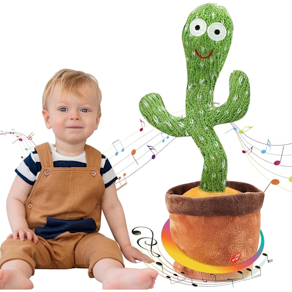 Kaktusleker som lærer å snakke, synge, danse, svinge, plysjleker, pedagogiske leker Dancing Cactus