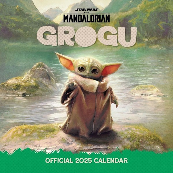 Star Wars The Mandalorian 2025 Kvadratisk Grogu Väggkalender 30cm Flerfärgad Multicoloured 30cm x 30cm