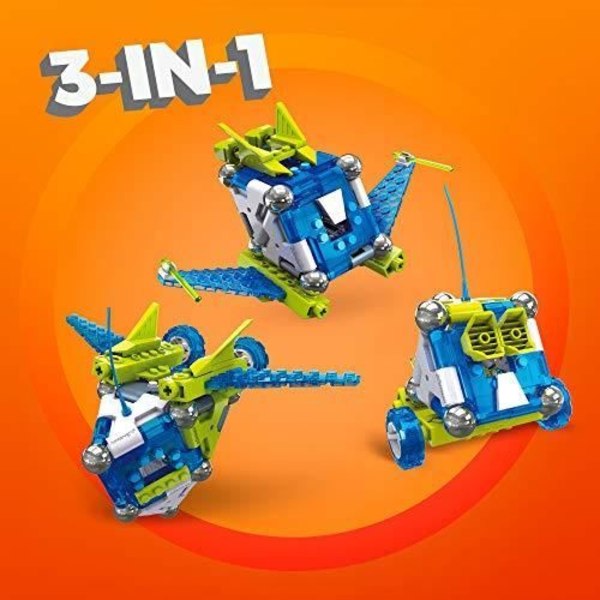 Mega Construx Magnext Wonder Builders Mag Rocket 3-in-1 magneettinen rakennussarja, 56 osaa, yli 6-vuotiaille, G GFF2